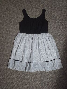 LOFT Navy Tank Top with White and Navy Striped Skirt